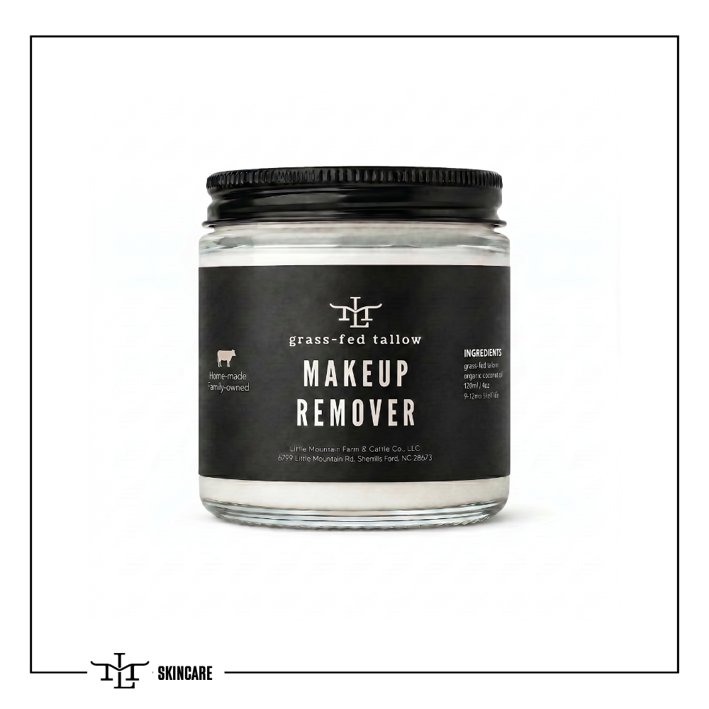 Grass-Fed Tallow Makeup Remover (4oz)