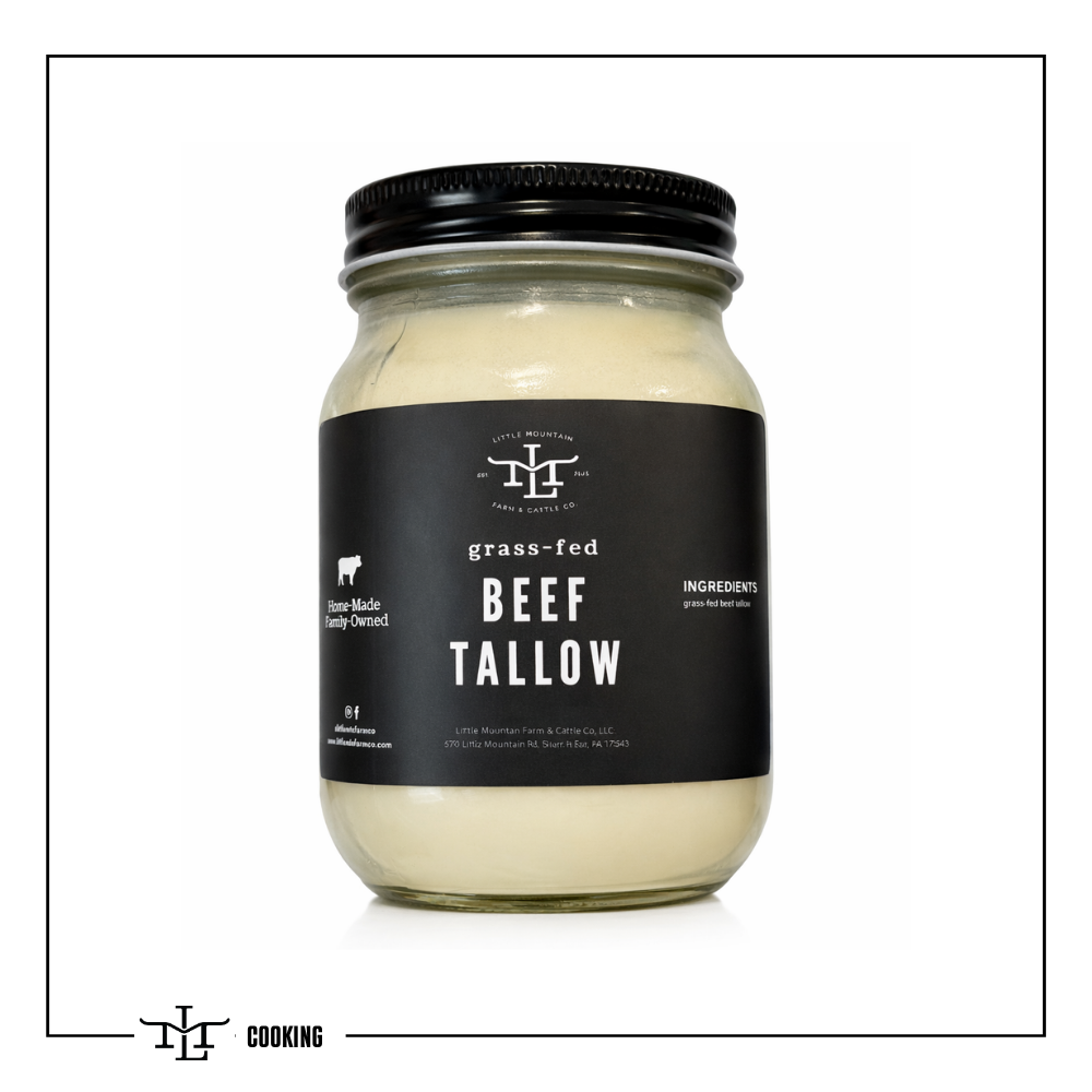 Grass-Fed Beef Cooking Tallow (16oz)