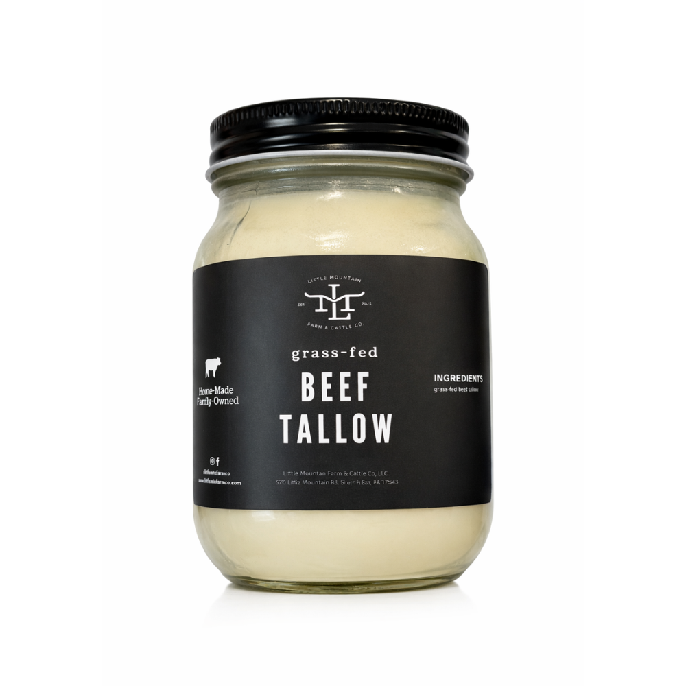 Grass-Fed Beef Cooking Tallow (16oz)