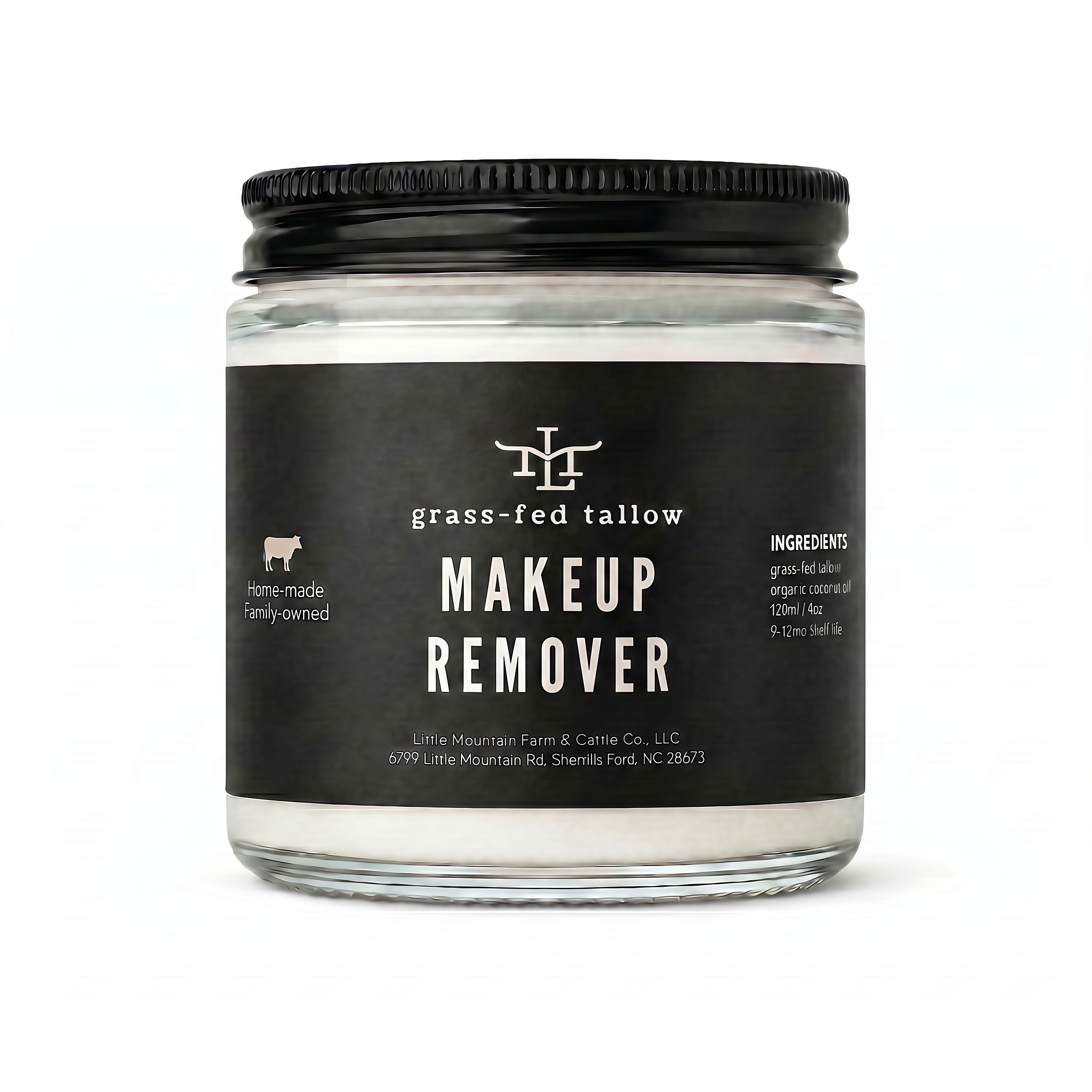 Grass-Fed Tallow Makeup Remover (4oz)